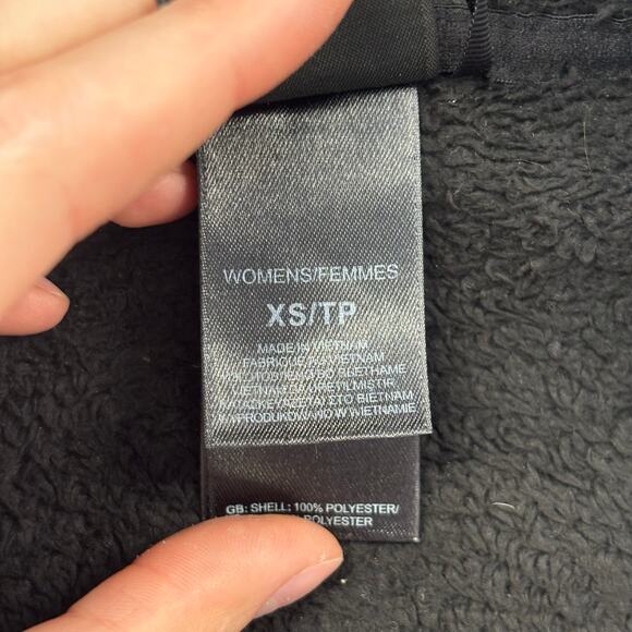 The North Face Osito 2 Black Teal Women XS Full Zip Fuzzy Fleece Jacket Gorpcore - Picture 4 of 9